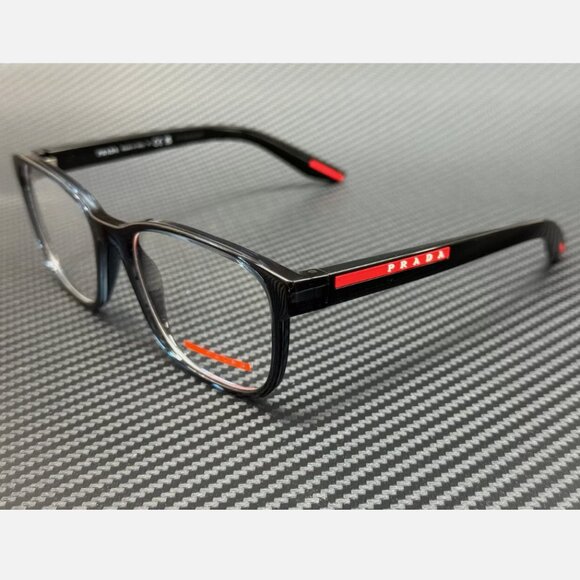 Prada Blue Men's 55mm Eyeglasses New - Picture 1 of 5